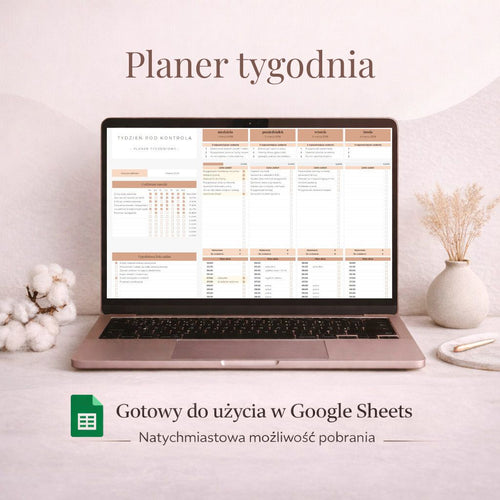 Tydzień pod Kontrolą – Planer tygodniowy do ogarniania zadań i celów
